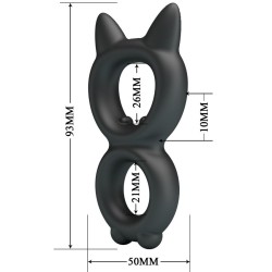 CRAZY BULL - BAGUE DOUBLE EN SILICONE TORAN MODÈLE 20