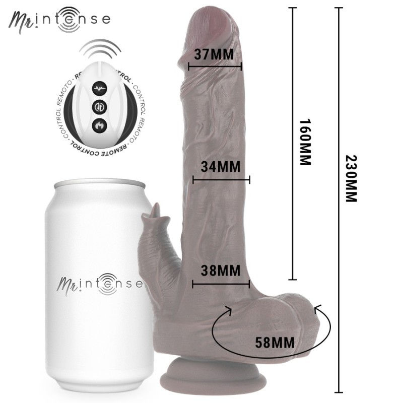 MR INTENSE - PÉNIS RÉALISTE MORGAN TÉLÉCOMMANDÉ 23 CM -O- 3,5 CM