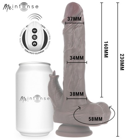 MR INTENSE - PÉNIS RÉALISTE MORGAN TÉLÉCOMMANDÉ 23 CM -O- 3,5 CM