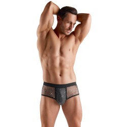 Slip noir avec un devant scintillant