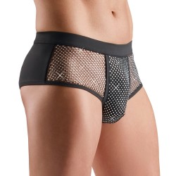Slip noir  avec un devant scintillant