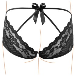 SHORTY Noir, avec dentelle COTTELLI