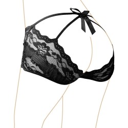 SHORTY Noir, avec dentelle COTTELLI