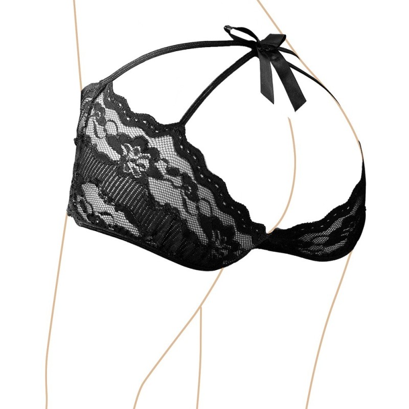 SHORTY Noir, avec dentelle COTTELLI