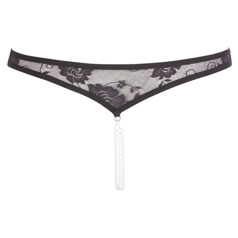 String ouvert Avec Perles - Spitzenrio - Cottelli