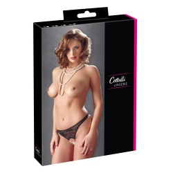 String ouvert Avec Perles - Spitzenrio - Cottelli
