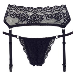 Ensemble de lingerie en dentelle élastique