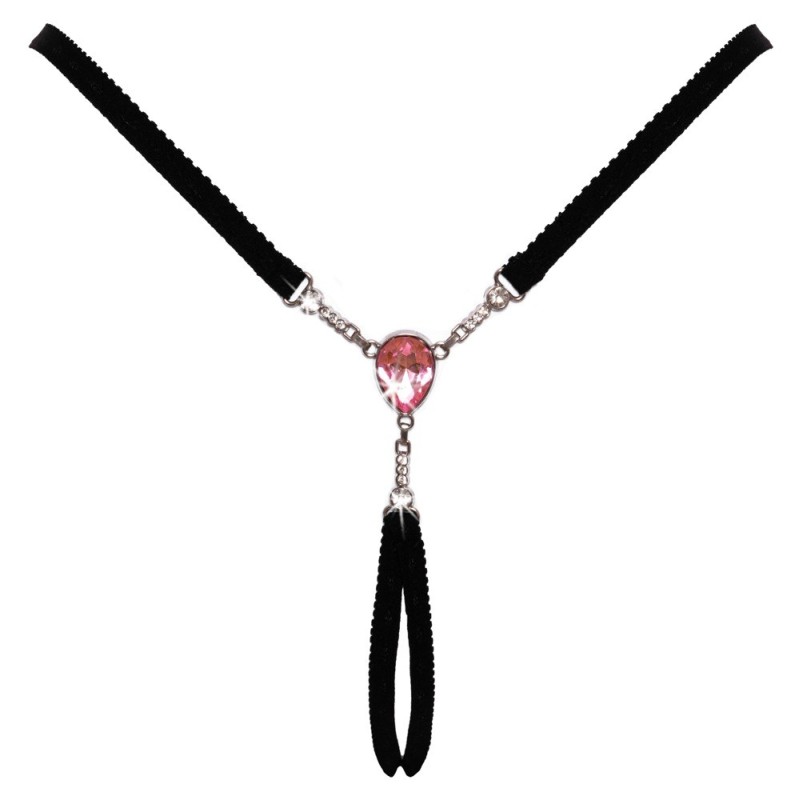 String ouvert noir glamour de Cottelli LINGERIE