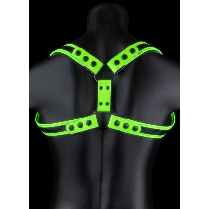 Harnais phosphorescent Sling Glow Noir-Vert Néon L/XL
