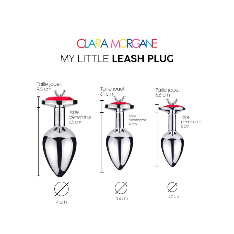 Clara Morgane -PLUG ANAL avec laisse - My Little Leash