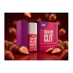 INTT - Gel stimulant clitoridien Fraise - SUCE MON CLIT 15 ML