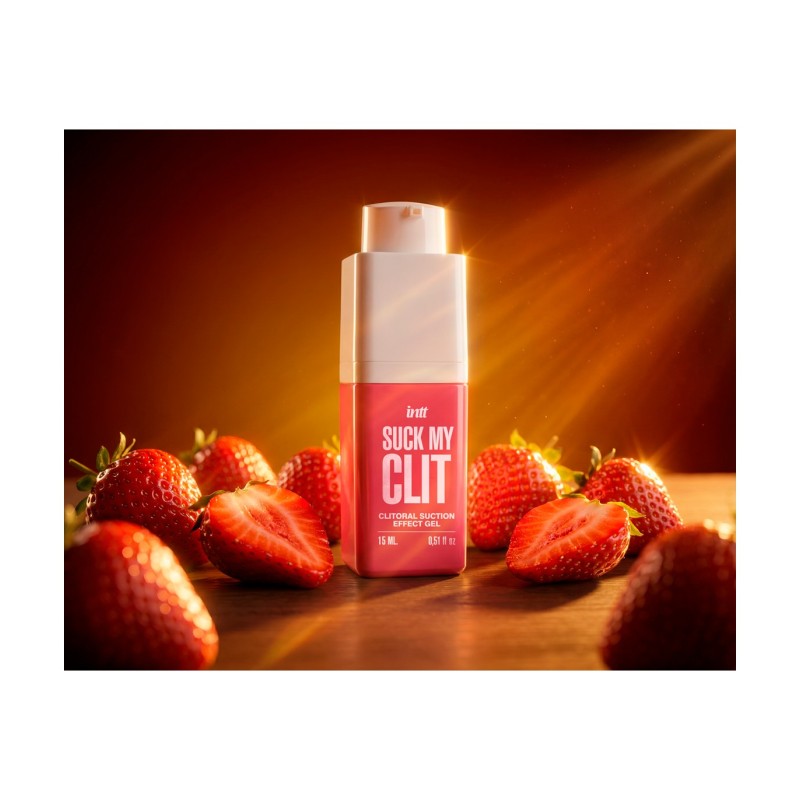INTT - Gel stimulant clitoridien Fraise - SUCE MON CLIT 15 ML