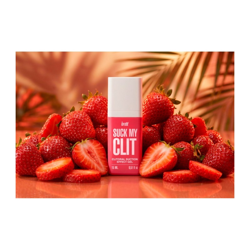 INTT - Gel stimulant clitoridien Fraise - SUCE MON CLIT 15 ML