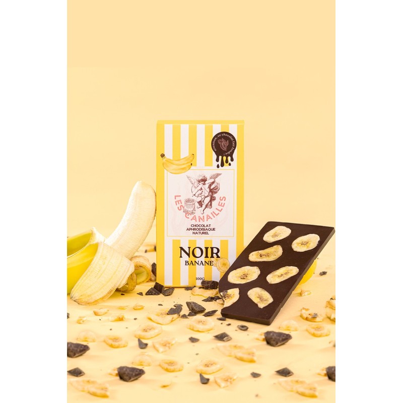 Les canailles - Chocolat noir BANANE - Tablette 100g