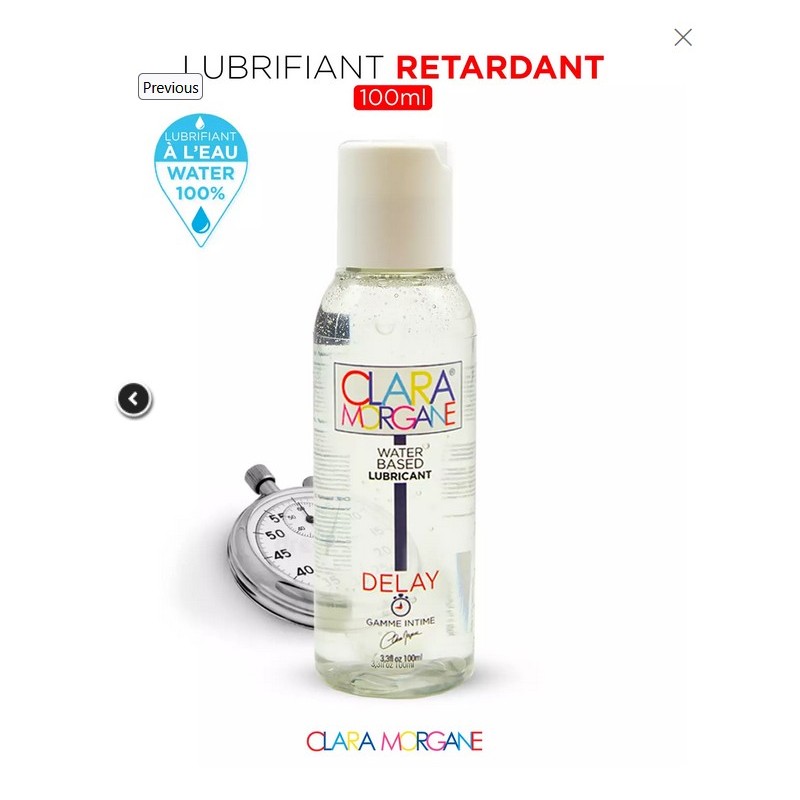 Lubrifiant Retardant Clara Morgane 100mL