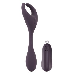 COUPLES CHOICE - VIBROMASSEUR TRIPLE STIMULATION POUR COUPLE