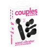 COUPLES CHOICE - VIBROMASSEUR AVEC 3 EMBOUTS - WAND