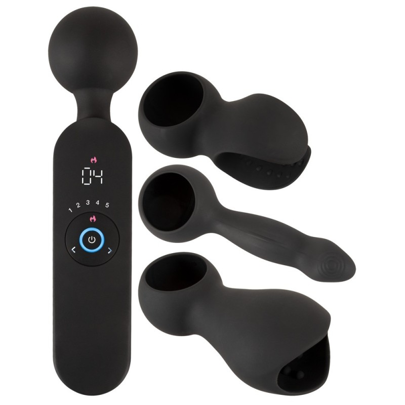 COUPLES CHOICE - VIBROMASSEUR AVEC 3 EMBOUTS - WAND