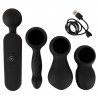 COUPLES CHOICE - VIBROMASSEUR AVEC 3 EMBOUTS - WAND
