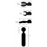 COUPLES CHOICE - VIBROMASSEUR AVEC 3 EMBOUTS - WAND