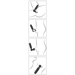 COUPLES CHOICE - VIBROMASSEUR AVEC 3 EMBOUTS - WAND