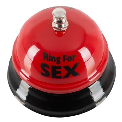 ORION - Cloche de table rouge