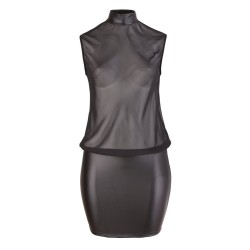 COTTELLI - MINI ROBE NOIRE OUVERTE