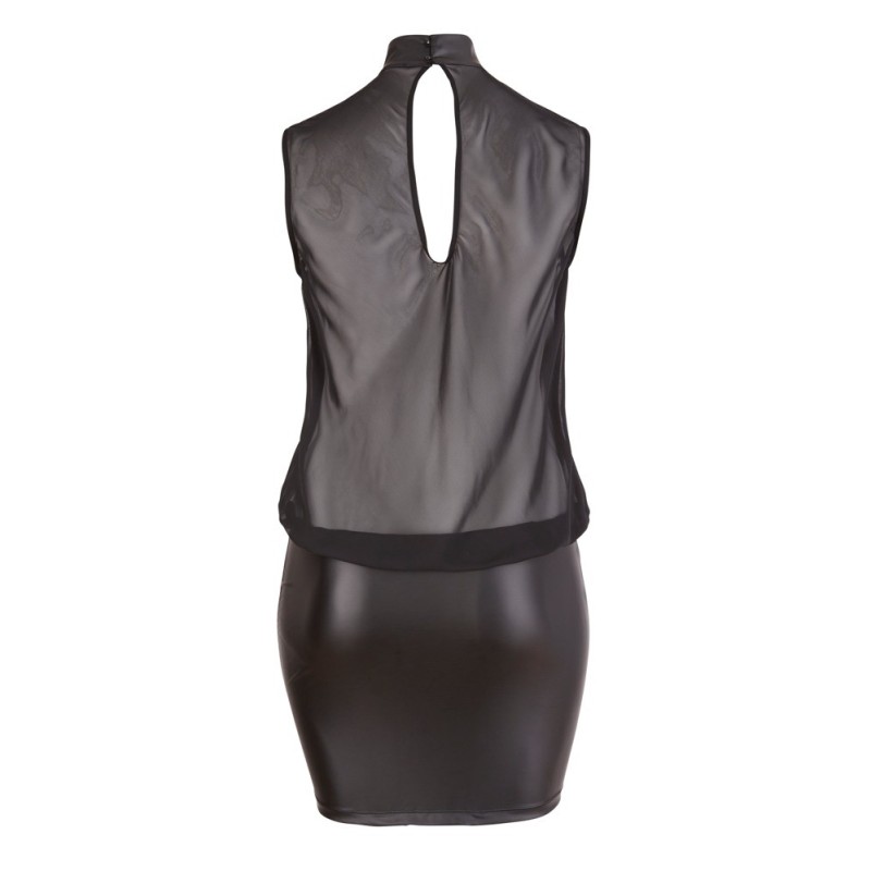 COTTELLI - MINI ROBE NOIRE OUVERTE