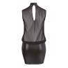 COTTELLI - MINI ROBE NOIRE OUVERTE