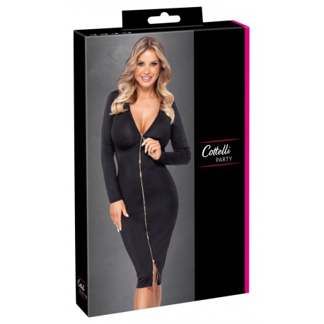 COTTELLI - Robe noire à manches longues de Cottelli