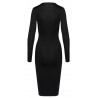 COTTELLI - Robe noire à manches longues de Cottelli