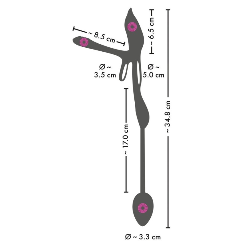 COUPLES CHOICE - VIBROMASSEUR  RC Multi Function  POUR COUPLE