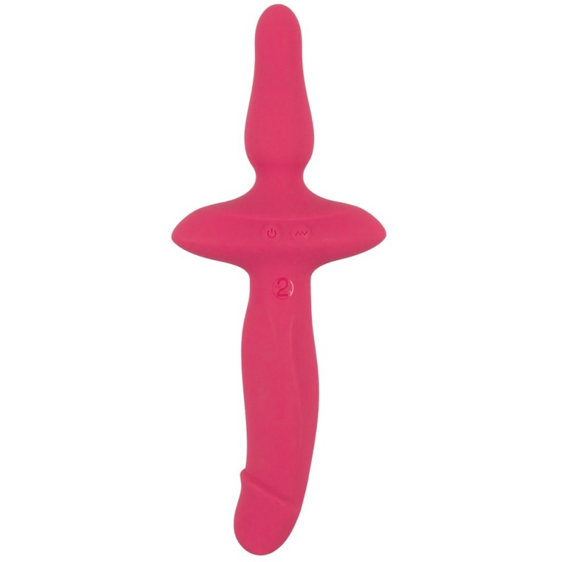 COUPLES CHOICE - VIBROMASSEUR  2en1 + Butt Plug POUR COUPLE