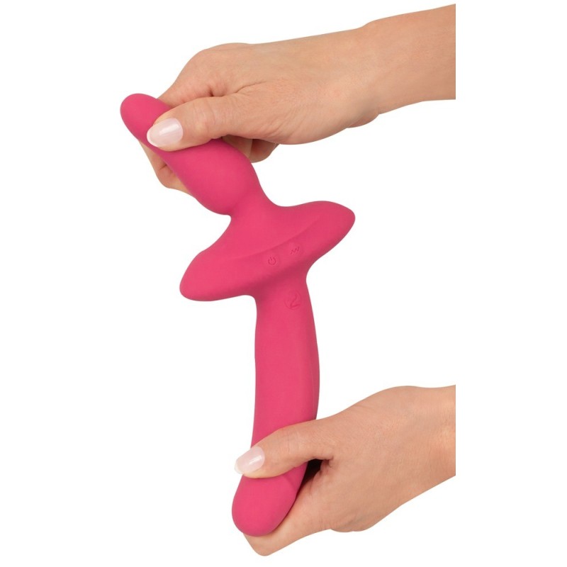 COUPLES CHOICE - VIBROMASSEUR  2en1 + Butt Plug POUR COUPLE