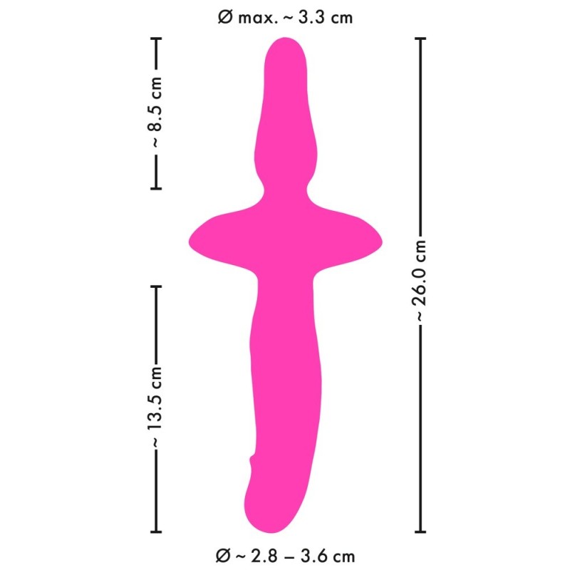 COUPLES CHOICE - VIBROMASSEUR  2en1 + Butt Plug POUR COUPLE