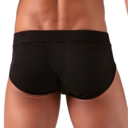 Absolu Male - Slip avec lacets Laced Noir M/L