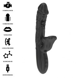 IBIZA - VIBRATEUR ET STIMULATEUR DE CLITORIS AVEC EFFET DE MORDRE ET DE ROTATION