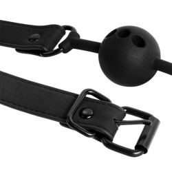 FETISH - BÂILLON À BOULE EN SILICONE RESPIRANT