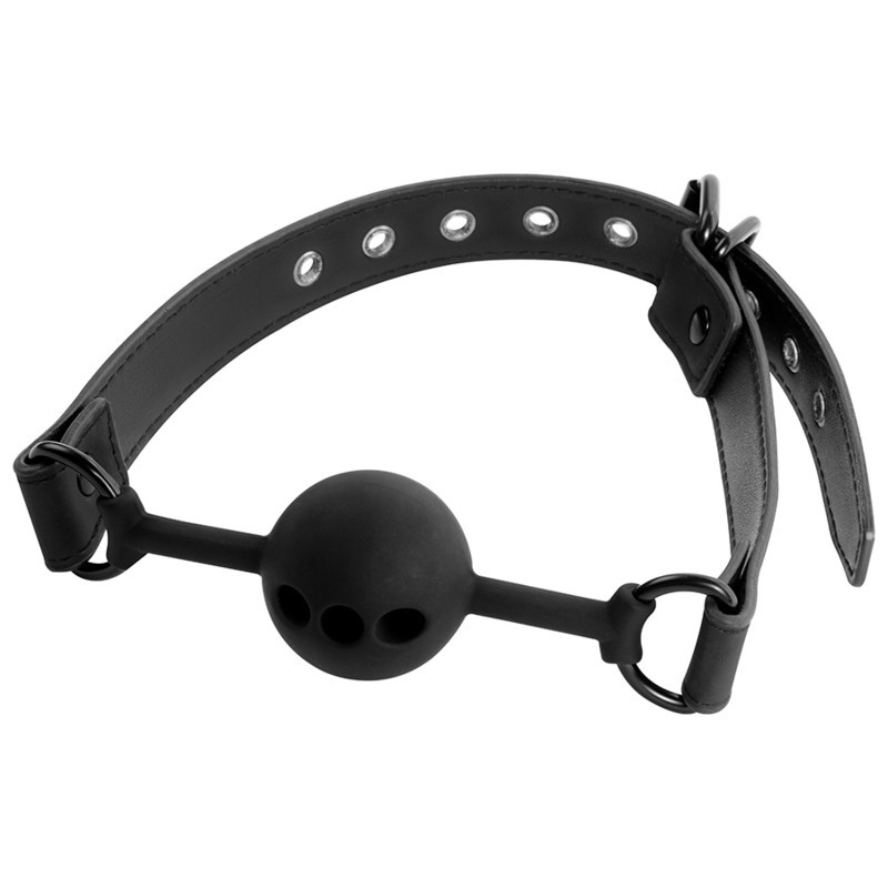 FETISH - BÂILLON À BOULE EN SILICONE RESPIRANT