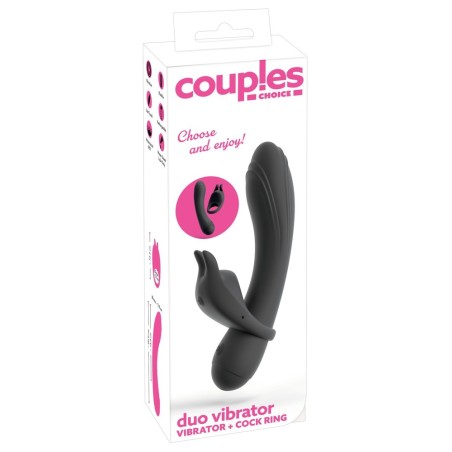 Vibromasseur avec anneau pénien vibrant amovible - Duo vibrator - couples choice