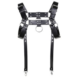 KinkHarness -Harnais Sm Garter Noir -