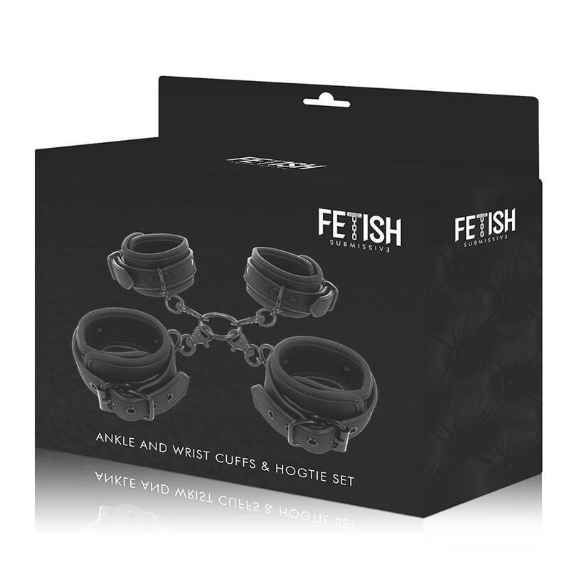 FETISH SUBMISSIVE - ENSEMBLE DE MENOTTES POUR MAINS ET CHEVILLES