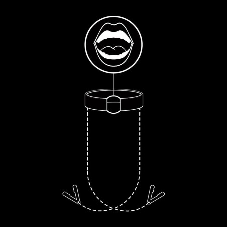 FETISH SUBMISSIVE - ANNEAU BILLON AVEC PINCES TÉLÉMON
