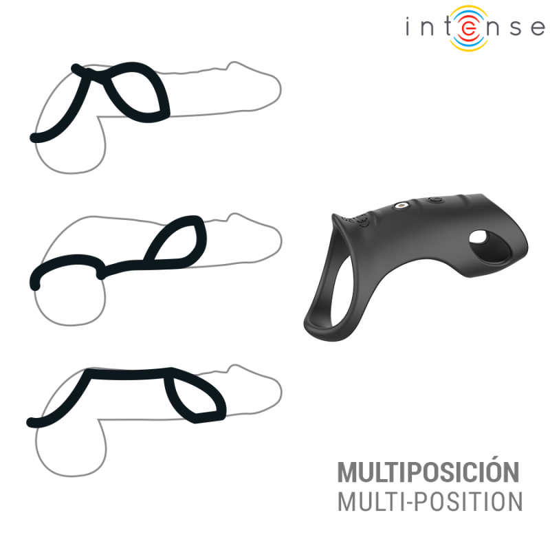 INTENSE - ANNEAU PÉNIS VIBRANT RÉGLABLE- JEROME - MODÈLE 12