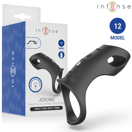 INTENSE - ANNEAU PÉNIS VIBRANT RÉGLABLE- JEROME - MODÈLE 12