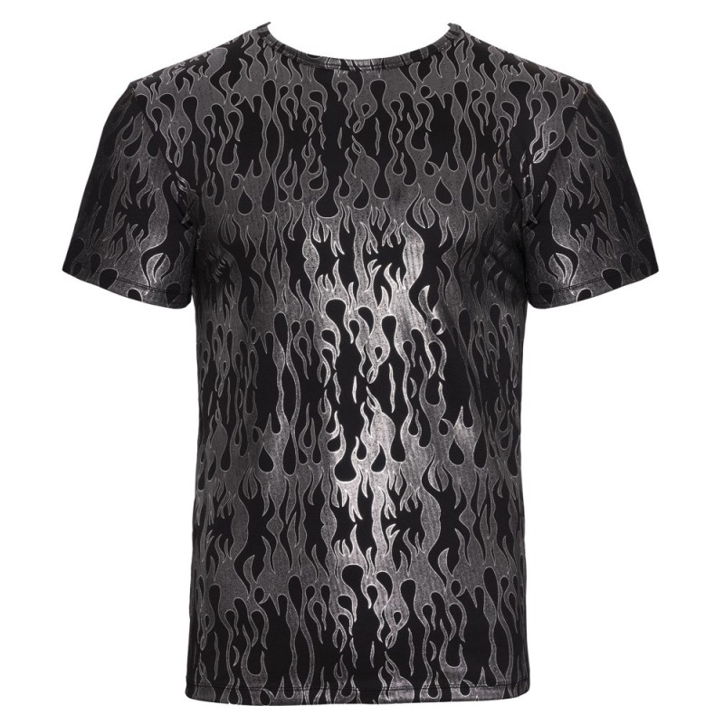 Svenjoyment  - T-shirt noir/argent