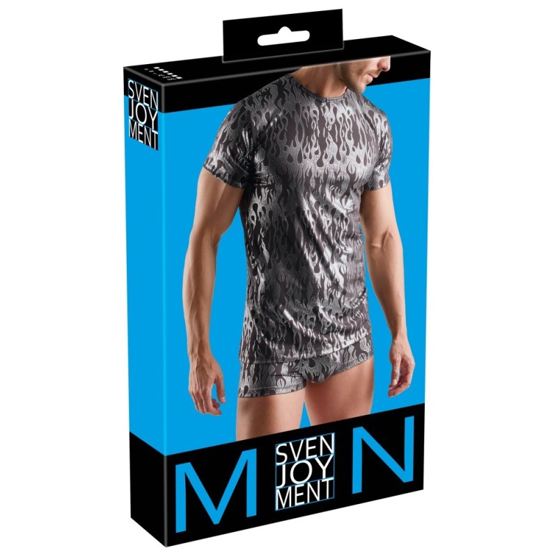 Svenjoyment  - T-shirt noir/argent