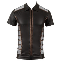 NEK  - T-shirt noir et bronze