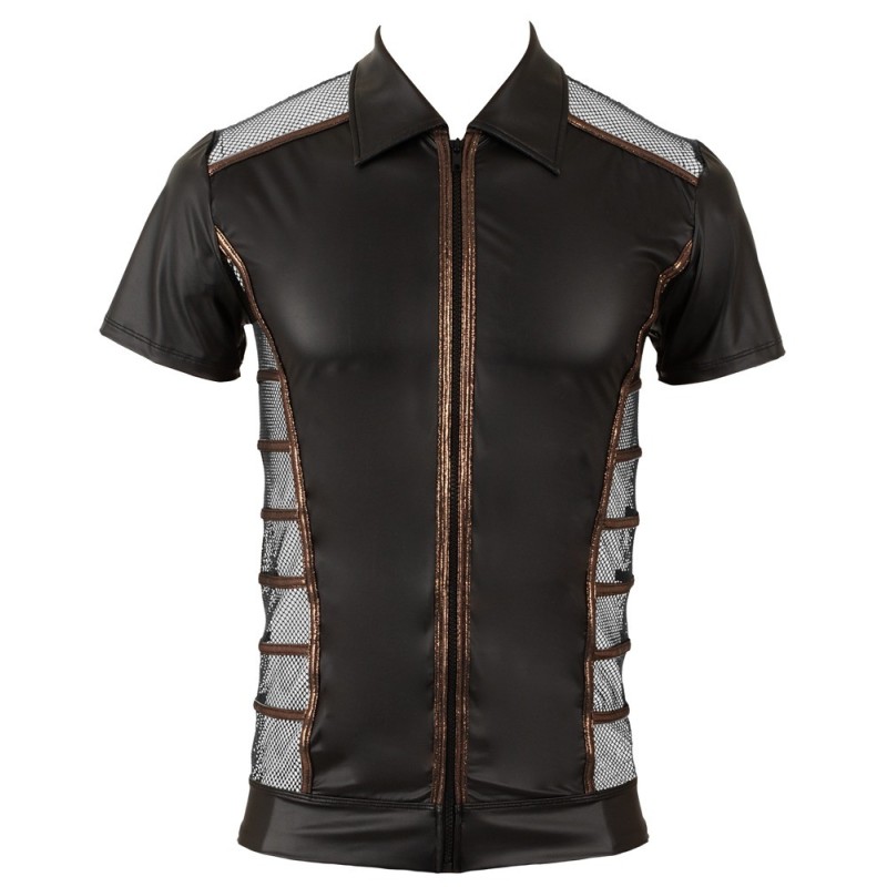 NEK  - T-shirt noir et bronze