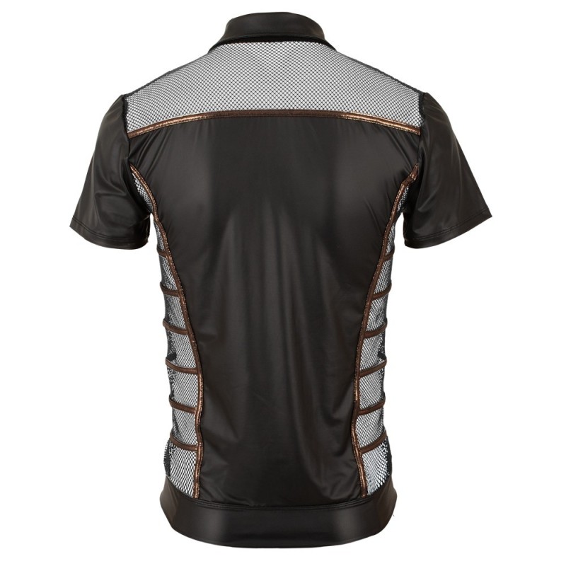 NEK  - T-shirt noir et bronze